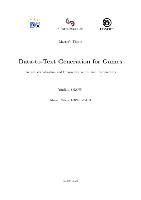 Master’s thesis cover